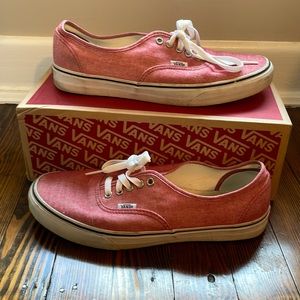 Vans Authentic canvas shoe size 10.5 men 12 women.